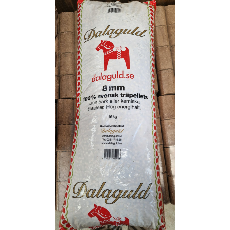 Svenske Dalaguld 8 mm 832 kg. 16 kg s�kke